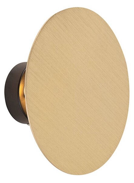 Inteligentna lampa ścienna okrągła złota w komplecie z 2 żarówkami WiFi G9 - Pulley