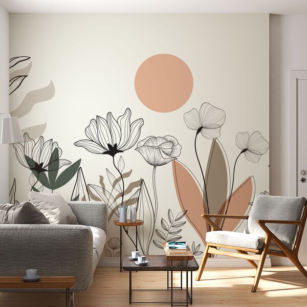 Fototapety Kwiaty w stylu boho, Fototapety Akwarele, w02753 : Uwalls.pl