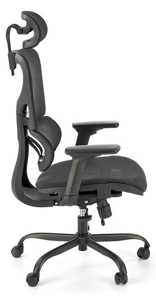 Fotel Obrotowy Czarny Nowoczesny E6-T96