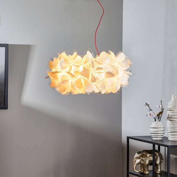 Slamp Lampa wisząca designerska Clizia Mama Non Mama, możliwość ściemniania, biały / opal, salon / jadalnia, tworzywo sztuczne, design