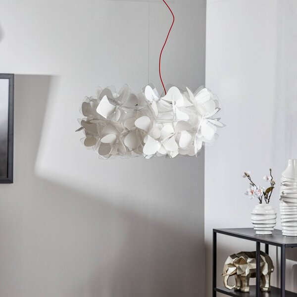 Slamp Lampa wisząca designerska Clizia Mama Non Mama, możliwość ściemniania, biały / opal, salon / jadalnia, tworzywo sztuczne, design