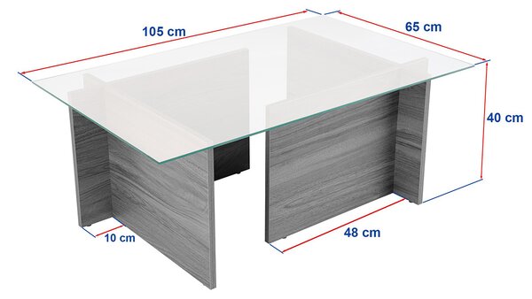 Stolik do odkładania Vetrino Walnut