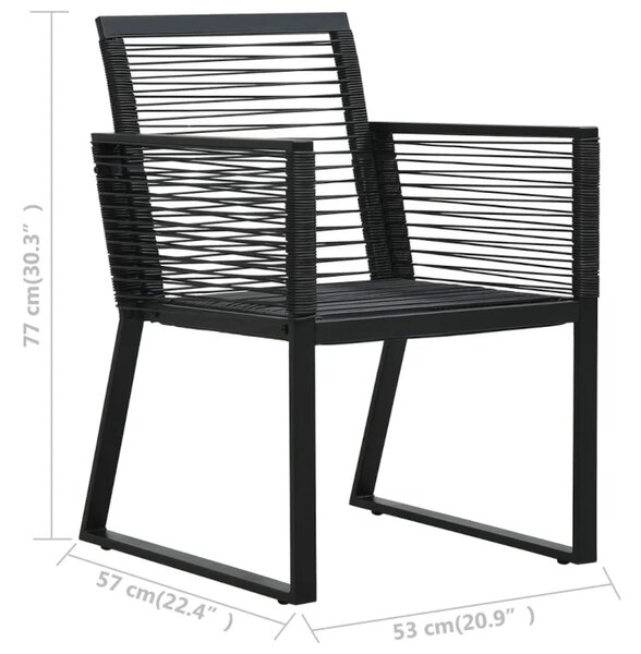 Zestaw dwóch minimalistycznych krzeseł rattanowych do ogrodu B3-Z73
