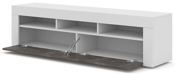 Szafka rtv wisząca lub stojąca biały + beton F1-K72