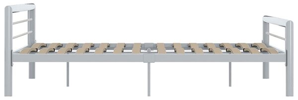 Szare metalowe łóżko 180x200 cm B5-E58