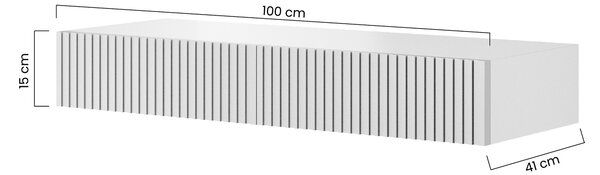 Konsola wisząca Nicole 100 cm - czarny mat