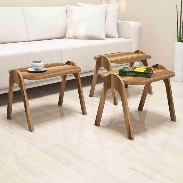 Stolik do odkładania Paris Walnut, 3 szt