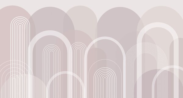 Fototapety Geometryczne łuki boho, Fototapety Abstrakcja, w02935 : Uwalls.pl