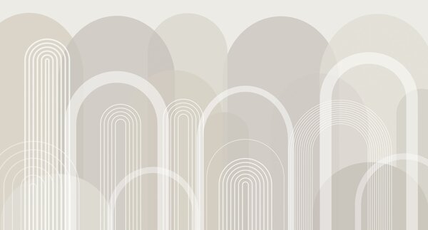 Fototapety Geometryczne łuki boho, Fototapety Abstrakcja, w02935v1 : Uwalls.pl