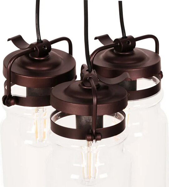 Regulowana lampa wisząca industrialna - 3X A781 K7-F47