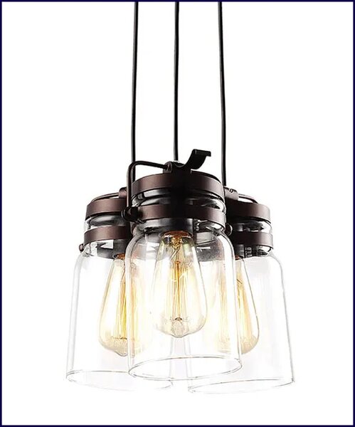 Regulowana lampa wisząca industrialna - 3X A781 K7-F47