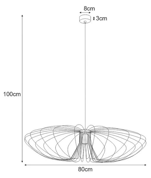 Industrialna druciana lampa wisząca - 4X A792 C1-F01