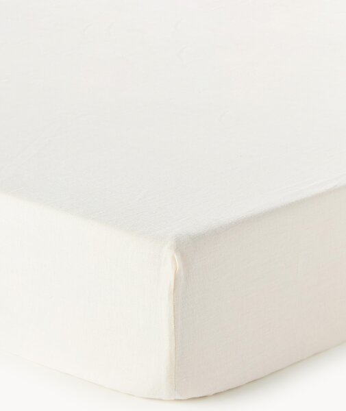 Prześcieradło na topper z lnu z gumką Linna