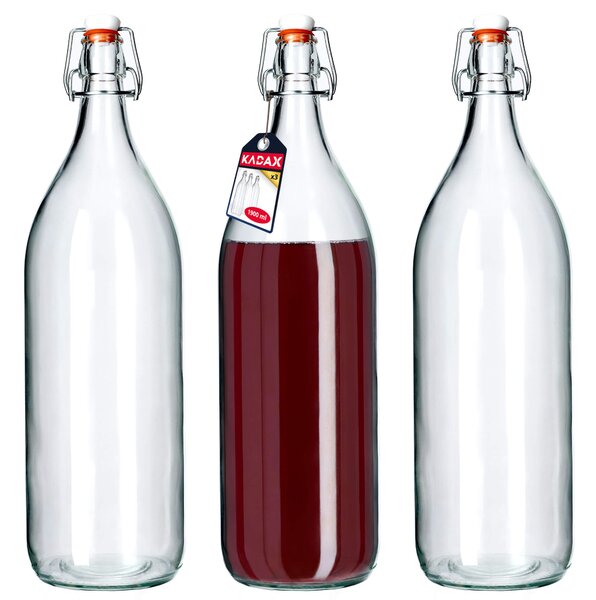 Szklana butelka do nalewek 2000 ml, 3 szt