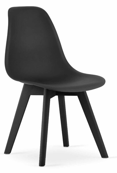 EMWOmeble Krzesła KITO 3783 czarne, nogi czarne / 4 sztuki
