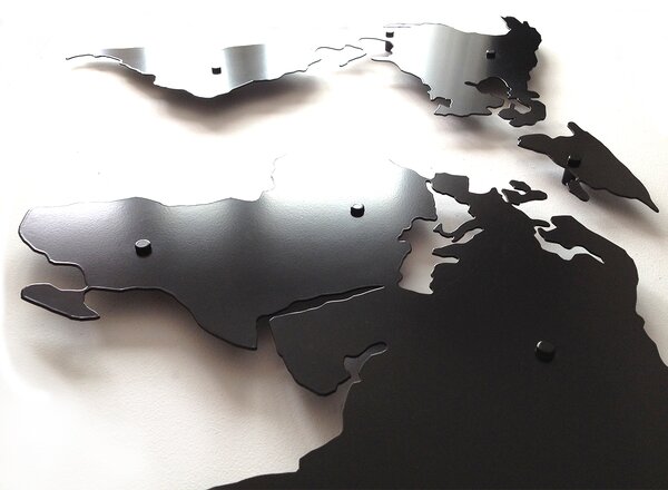 Dekoracyjna Mapa Świata 3D