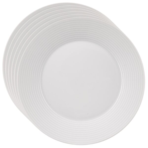 Orion Zestaw porcelanowych talerzyków deserowych Mona linka 6 szt., 19 cm