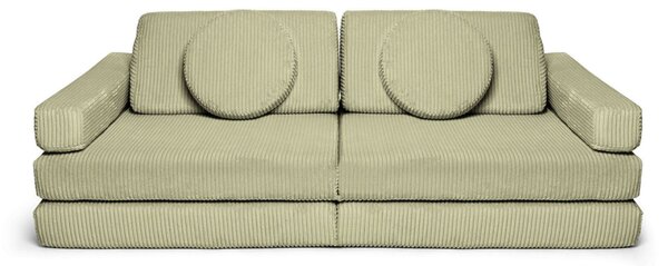 Modułowa sofa do pokoju dziecka plac zabaw Pure CORDUROY Matcha