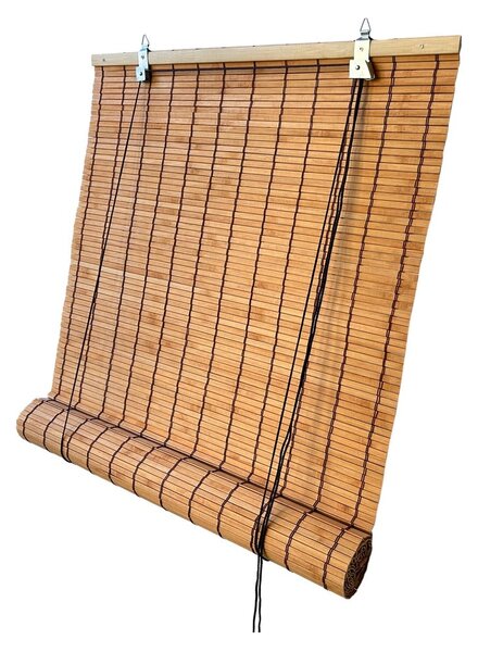 Bambusowa roleta w naturalnym kolorze 80x160 cm Zeva – Gardinia