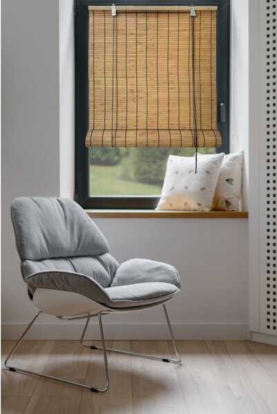 Bambusowa roleta w naturalnym kolorze 80x160 cm Zeva – Gardinia