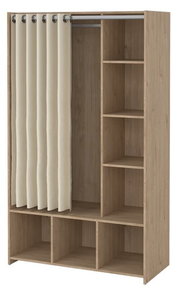 Biało-beżowa szafa w dekorze dębu 105x180 cm Kit – Tvilum