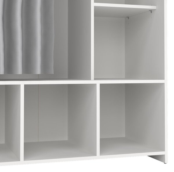 Biało-szara szafa 105x180 cm Kit – Tvilum