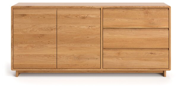 Komoda drewniana Gloire 140 cm, dąb, bejca Katalonia - Outlet Dąb 140 cm Lakier matowy Katalonia