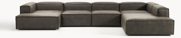 Sofa modułowa ze skóry z recyklingu Lennon