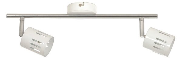 Biała metalowa lampa sufitowa spot - A50-Makla