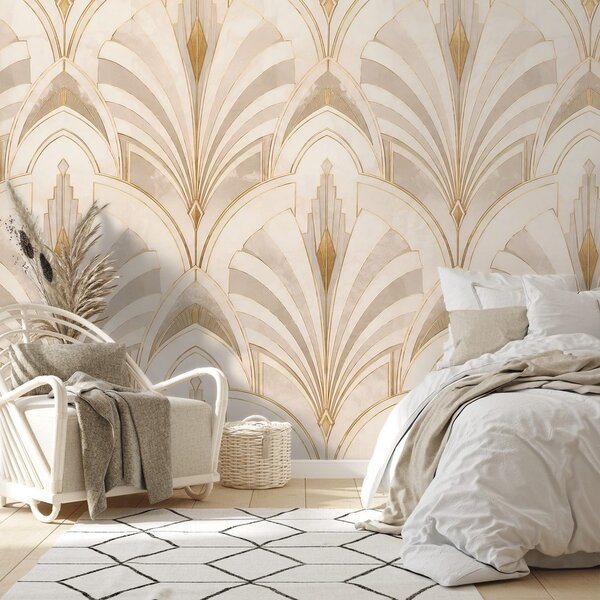 Tapeta luksusowa geometria art déco