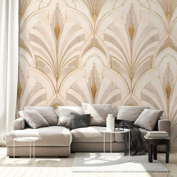Tapeta luksusowa geometria art déco