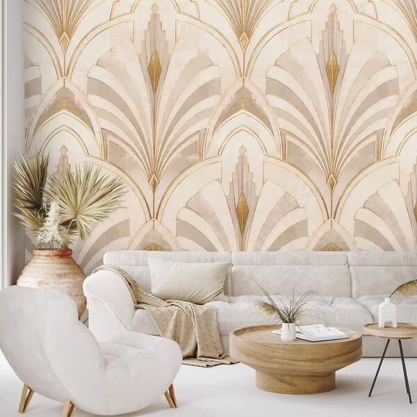 Tapeta luksusowa geometria art déco