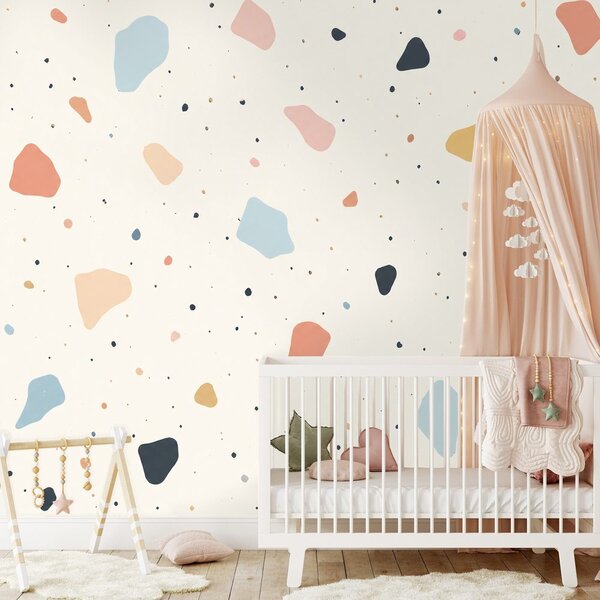 Fototapeta pastelowe kształty terrazzo