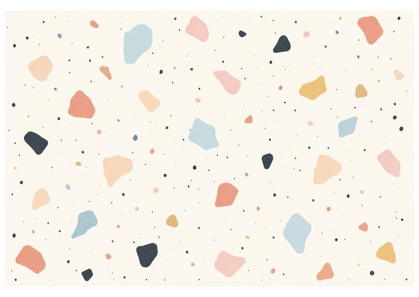 Fototapeta pastelowe kształty terrazzo