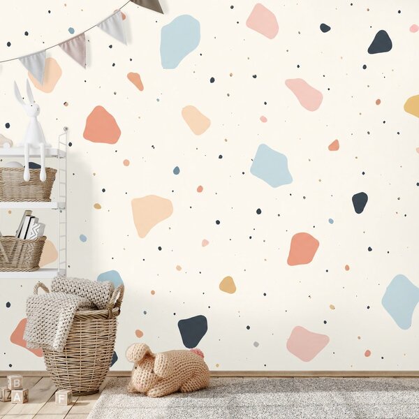 Fototapeta pastelowe kształty terrazzo