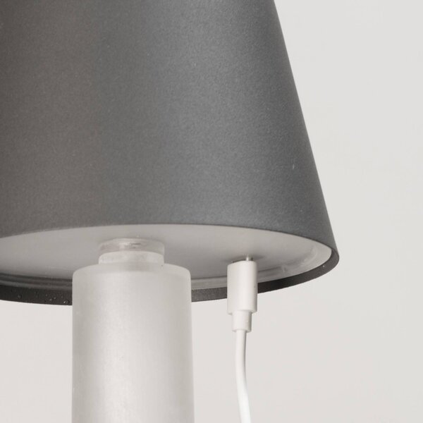 FH Lighting Lampa LED do butelek Fiocco, kolor piaskowy, CCT, IP54, ściemniany możliwość ściemniania, aluminiowy / szary / cynkowy, salon / jadalnia, metal, nowoczesny