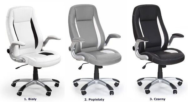 Biały biurowy fotel obrotowy D3-S79