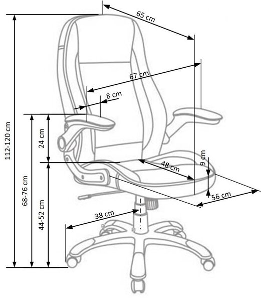 Biały biurowy fotel obrotowy D3-S79
