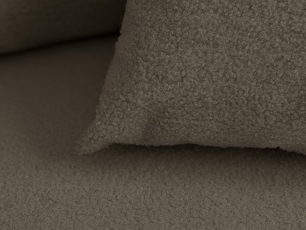Rozkładana narożna sofa SMART BOUCLE 232x143 cm, szarobrązowa, uniwersalna