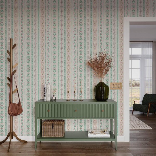 Tapety Delikatny geometryczny ornament w stylu akwareli, Tapety wiejskie, a00034 : Uwalls.pl
