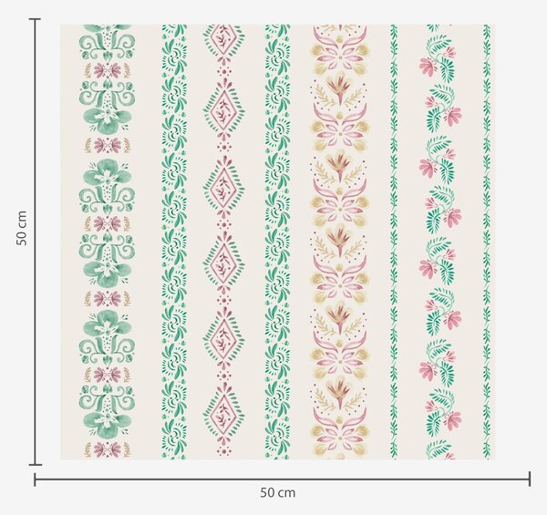 Tapety Delikatny geometryczny ornament w stylu akwareli, Tapety wiejskie, a00034 : Uwalls.pl