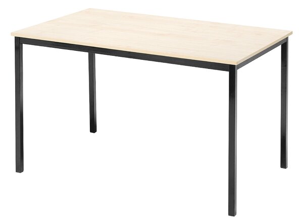 Stół do jadalni JAMIE, 1200x800x735 mm, laminat, brzoza, czarny