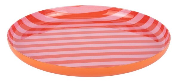 Pomarańczowy/jasnoróżowy żelazny talerz ø 22 cm Animado – PT LIVING