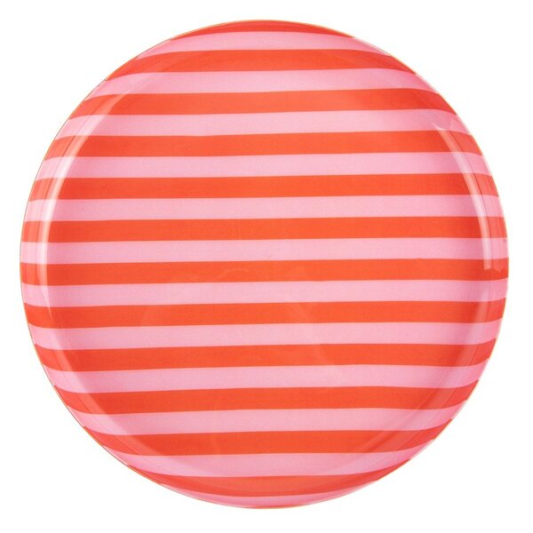 Pomarańczowy/jasnoróżowy żelazny talerz ø 22 cm Animado – PT LIVING