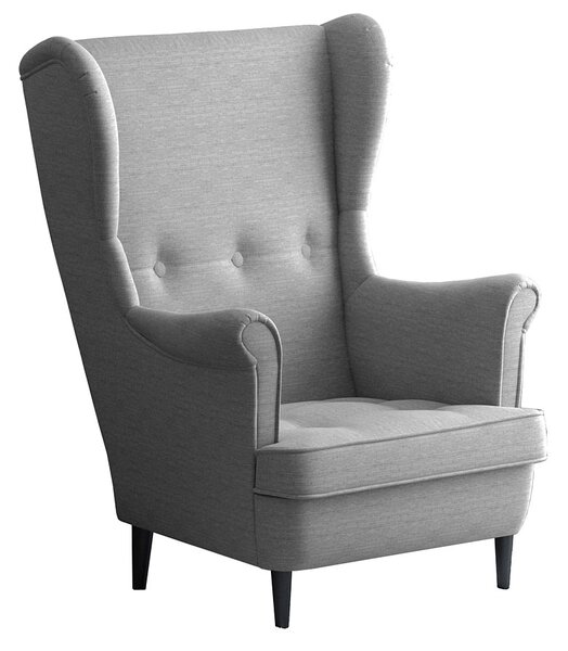 Skandynawski stylowy fotel uszak Trimel 2X - 38 kolorów