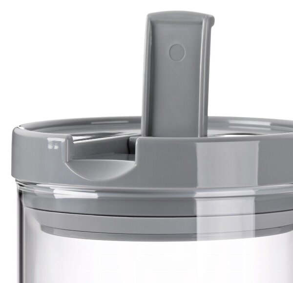 Kela Pojemnik ARIK szkło 900 ml, szary, 0,9 l