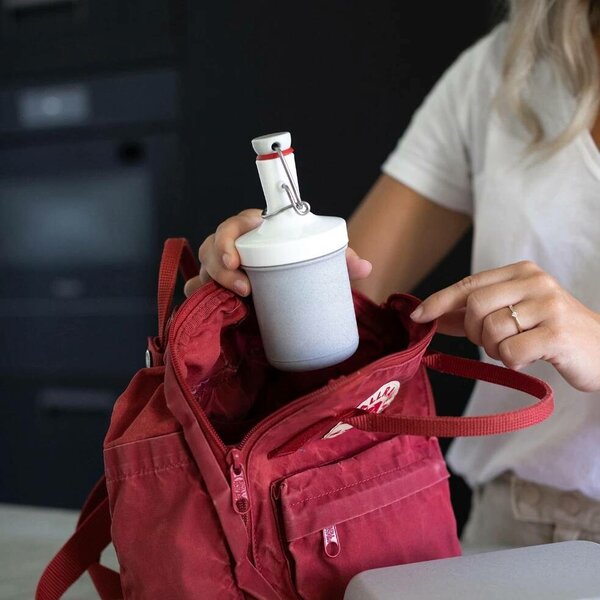 Koziol Butelka na wodę PLOPP TO GO MINI, 200 ml, szary