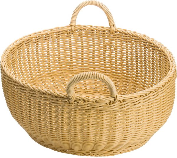 Westmark Okrągły kosz z dwoma uchwytami 42 x 19 cm, beżowy