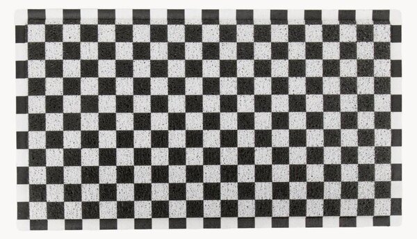 Wycieraczka Black Check, z możliwością prania