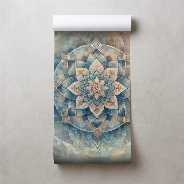 Tapeta mandala w pastelowych odcieniach